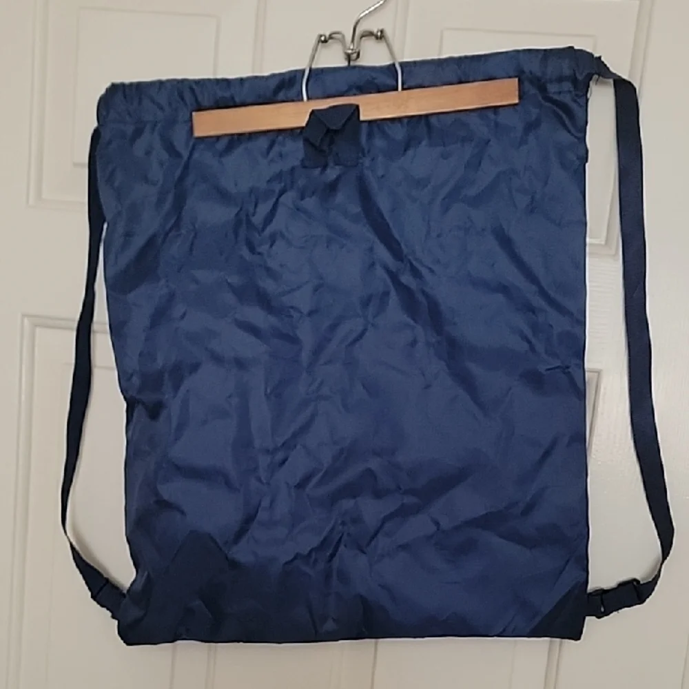 NWOT Skechers Navy Blue Drawstring Backpack with Logo Design Adjustable Strap